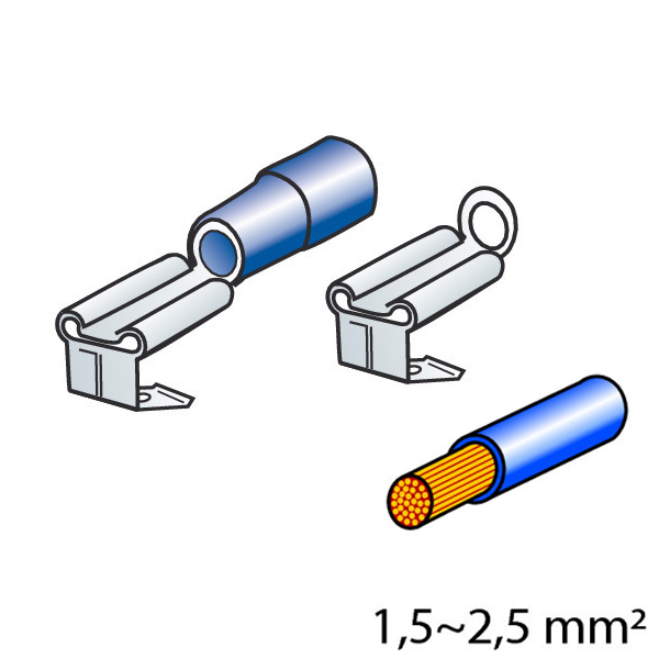 4505.3-LM ΦΙΣΑΚΙΑ 6.3 x 0.8mm (40τμχ.)