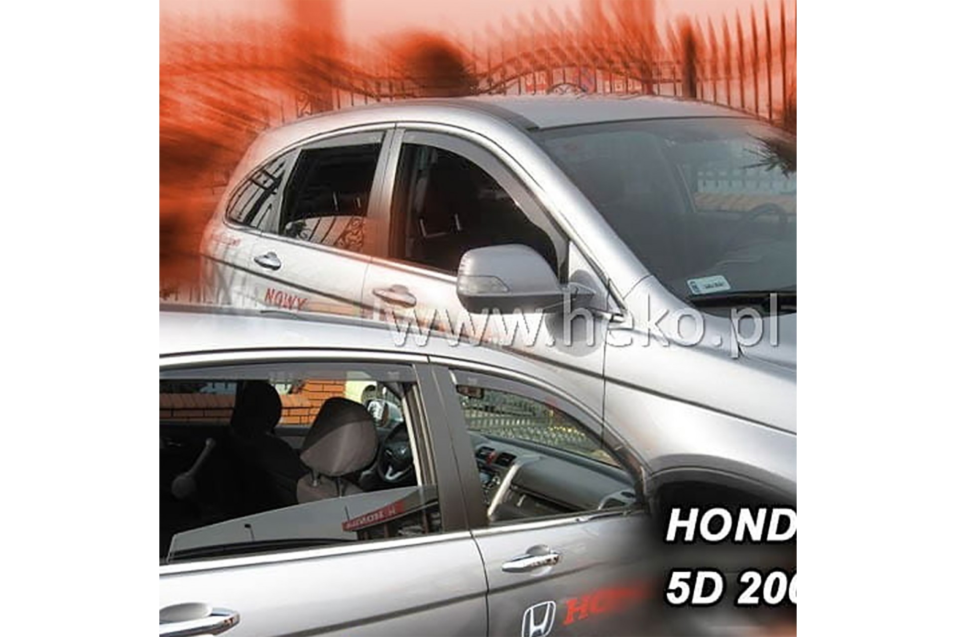 ΑΝΕΜ.17141 HONDA CR-V 3 5D 02/2007-2012 ΖΕΥΓΑΡΙ ΑΝΕΜΟΘΡΑΥΣΤΕΣ ΑΠΟ ΕΥΚΑΜΠΤΟ ΦΙΜΕ ΠΛΑΣΤΙΚΟ HEKO - 2 ΤΕΜ.