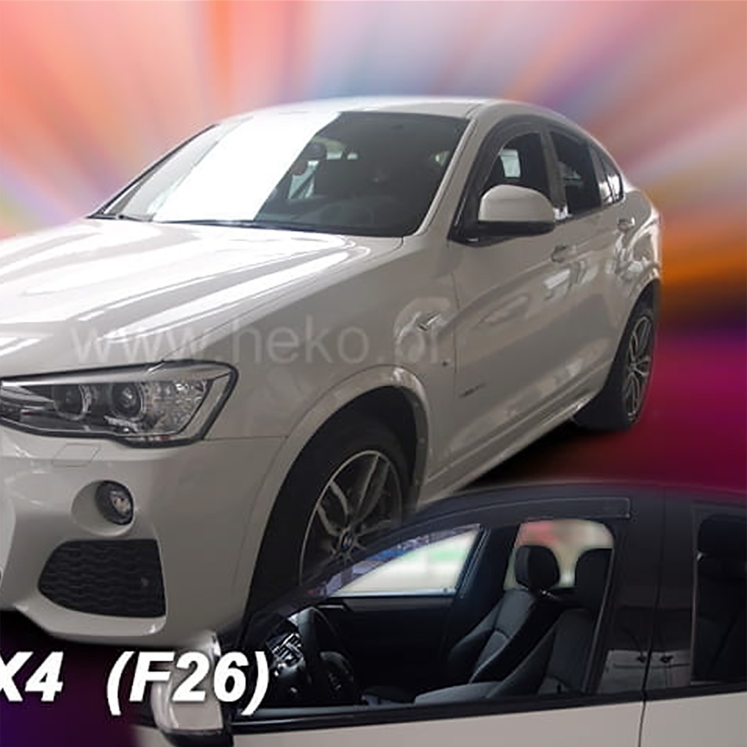 ΑΝΕΜ.11162 BMW X4 F26 5D 2013-2018 ΖΕΥΓΑΡΙ ΑΝΕΜΟΘΡΑΥΣΤΕΣ ΑΠΟ ΕΥΚΑΜΠΤΟ ΦΙΜΕ ΠΛΑΣΤΙΚΟ HEKO - 2 ΤΕΜ.