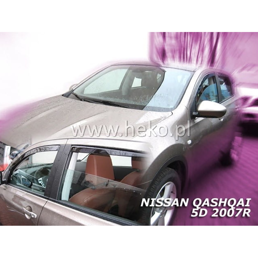 ΑΝΕΜ.24256 ΑΝΕΜΟΘΡΑΥΣΤΕΣ ΓΙΑ NISSAN QASHQAI I J10 5D 02/2007-2013 / QASHQAI +2 5D 11/2008-2013 ΖΕΥΓΑΡΙ ΑΠΟ ΕΥΚΑΜΠΤΟ ΦΙΜΕ ΠΛΑΣΤΙΚΟ HEKO - 2 ΤΕΜ.