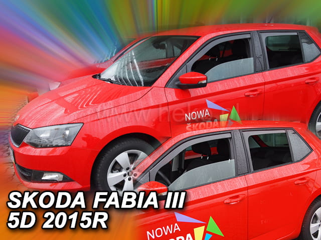 ΑΝΕΜ.SET28344 SKODA FABIA III 5D 2014+ HTB ΜΑΚΡΥ ΣΕΤ ΑΝΕΜΟΘΡΑΥΣΤΕΣ ΑΥΤΟΚΙΝΗΤΟΥ ΑΠΟ ΕΥΚΑΜΠΤΟ ΦΙΜΕ ΠΛΑΣΤΙΚΟ HEKO - 4 ΤΕΜ.