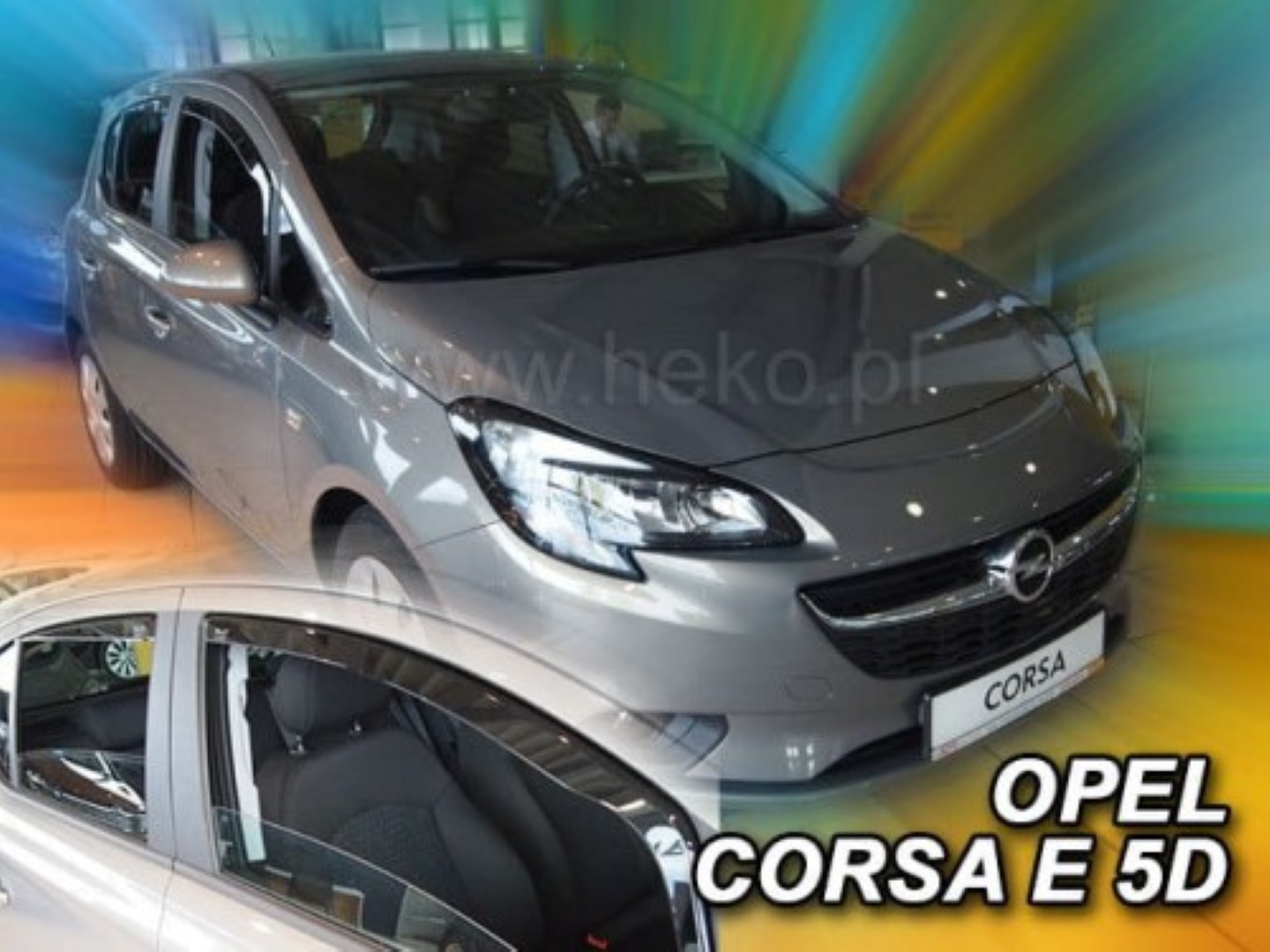 ΑΝΕΜ.SET25363 OPEL CORSA D 5D 09/2006-2014 /CORSA E 5D 2015+ ΣΕΤ ΑΝΕΜΟΘΡΑΥΣΤΕΣ ΑΥΤΟΚΙΝΗΤΟΥ ΑΠΟ ΕΥΚΑΜΠΤΟ ΦΙΜΕ ΠΛΑΣΤΙΚΟ HEKO - 4 ΤΕΜ.