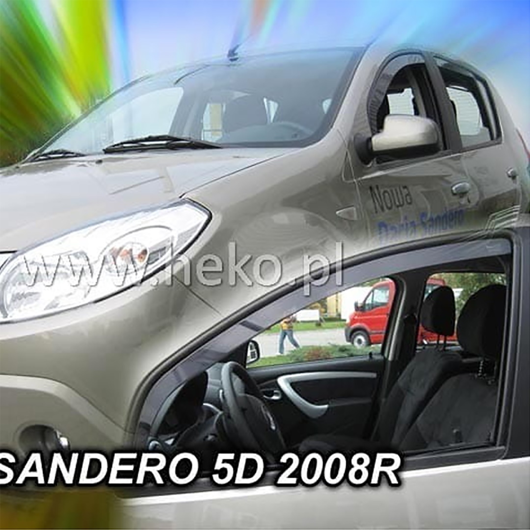 ΑΝΕΜ.13105 DACIA SANDERO / STEPWAY I 5D 2008-2012 ΖΕΥΓΑΡΙ ΑΝΕΜΟΘΡΑΥΣΤΕΣ ΑΠΟ ΕΥΚΑΜΠΤΟ ΦΙΜΕ ΠΛΑΣΤΙΚΟ HEKO - 2 ΤΕΜ.