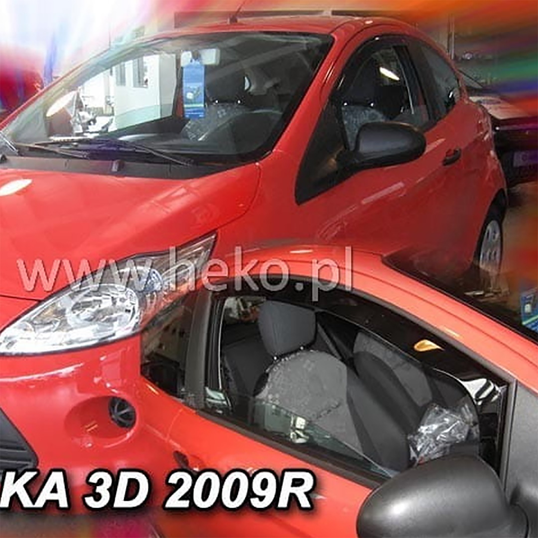 ΑΝΕΜ.15288 FORD KA 2 3D 2009-2017 ΖΕΥΓΑΡΙ ΑΝΕΜΟΘΡΑΥΣΤΕΣ ΑΠΟ ΕΥΚΑΜΠΤΟ ΦΙΜΕ ΠΛΑΣΤΙΚΟ HEKO - 2 ΤΕΜ.