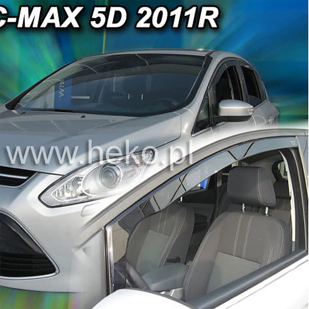 ΑΝΕΜ.15291 FORD C-MAX 5D 2011-2019 / GRAND C-MAX 5D 2011-2019 ΖΕΥΓΑΡΙ ΑΝΕΜΟΘΡΑΥΣΤΕΣ ΑΠΟ ΕΥΚΑΜΠΤΟ ΦΙΜΕ ΠΛΑΣΤΙΚΟ HEKO - 2 ΤΕΜ.