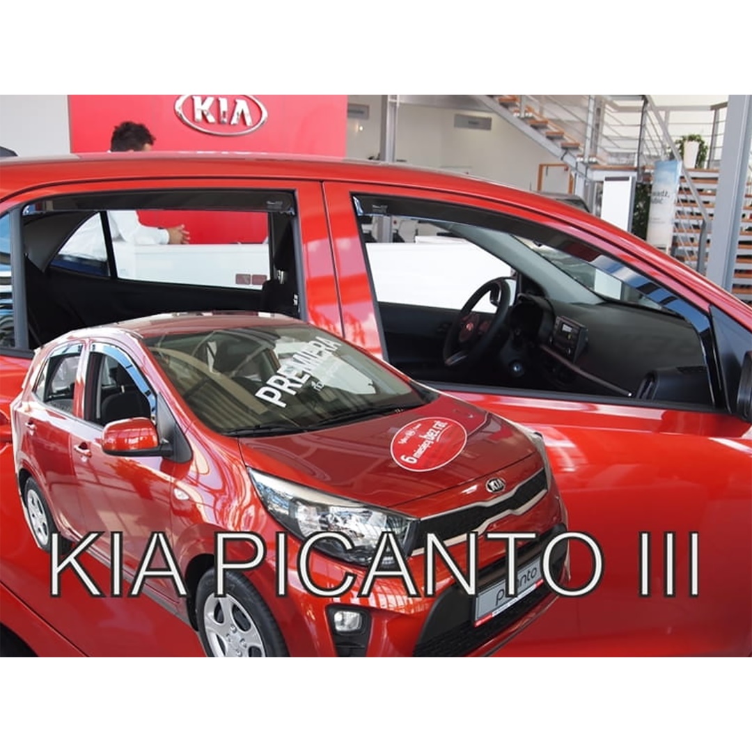 ΑΝΕΜ.SET20177 KIA PICANTO III 5D 2017+ - ΣΕΤ ΑΝΕΜΟΘΡΑΥΣΤΕΣ ΑΥΤΟΚΙΝΗΤΟΥ ΑΠΟ ΕΥΚΑΜΠΤΟ ΦΙΜΕ ΠΛΑΣΤΙΚΟ HEKO - 4 ΤΕΜ.