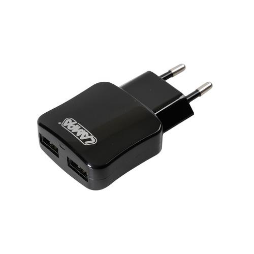 L3894.9/T Φορτιστής Πρίζας 220V σε 2 USB 5V/1A