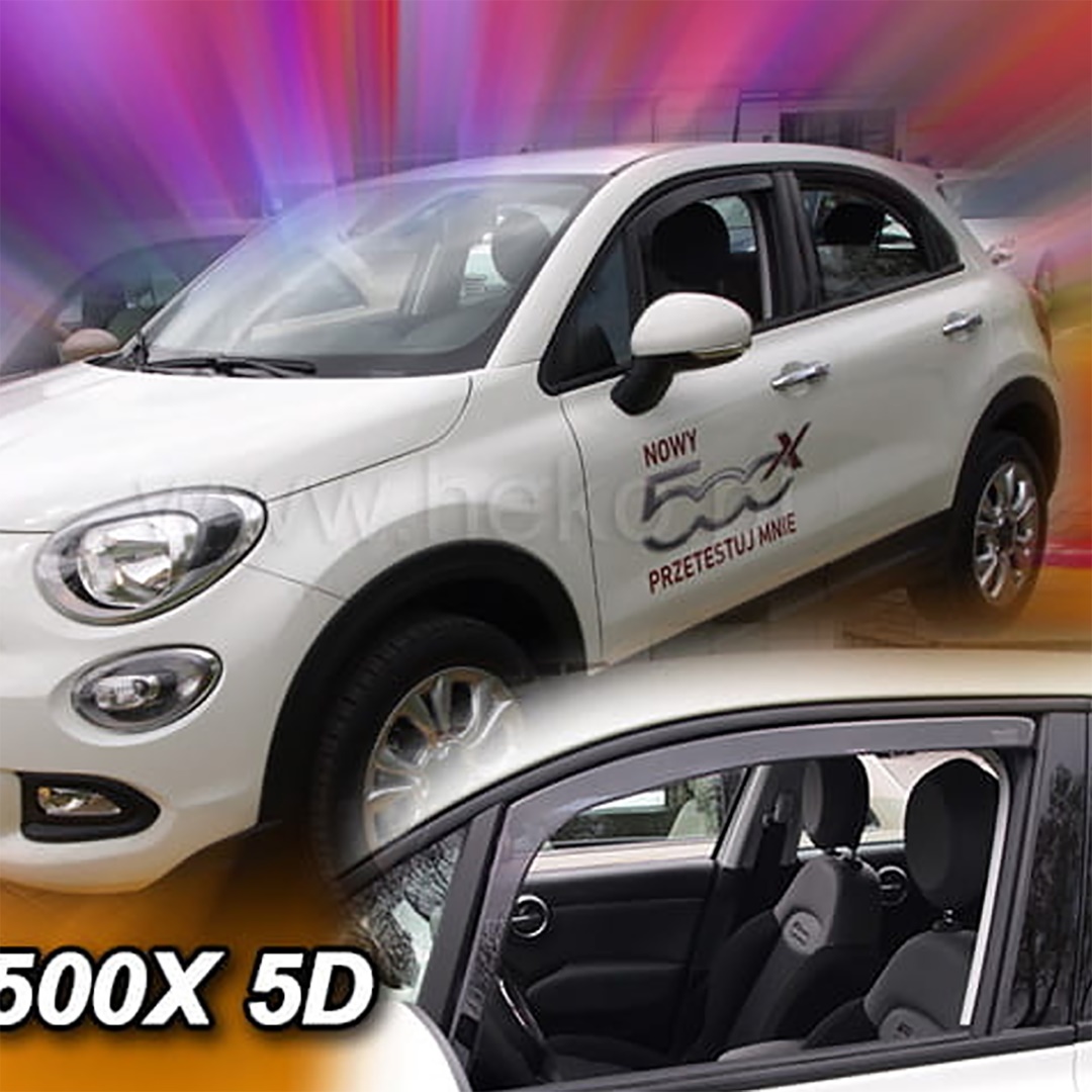 ΑΝΕΜ.15173 FIAT 500 X 5D 2015-2021 ΖΕΥΓΑΡΙ ΑΝΕΜΟΘΡΑΥΣΤΕΣ ΑΠΟ ΕΥΚΑΜΠΤΟ ΦΙΜΕ ΠΛΑΣΤΙΚΟ HEKO - 2 ΤΕΜ.