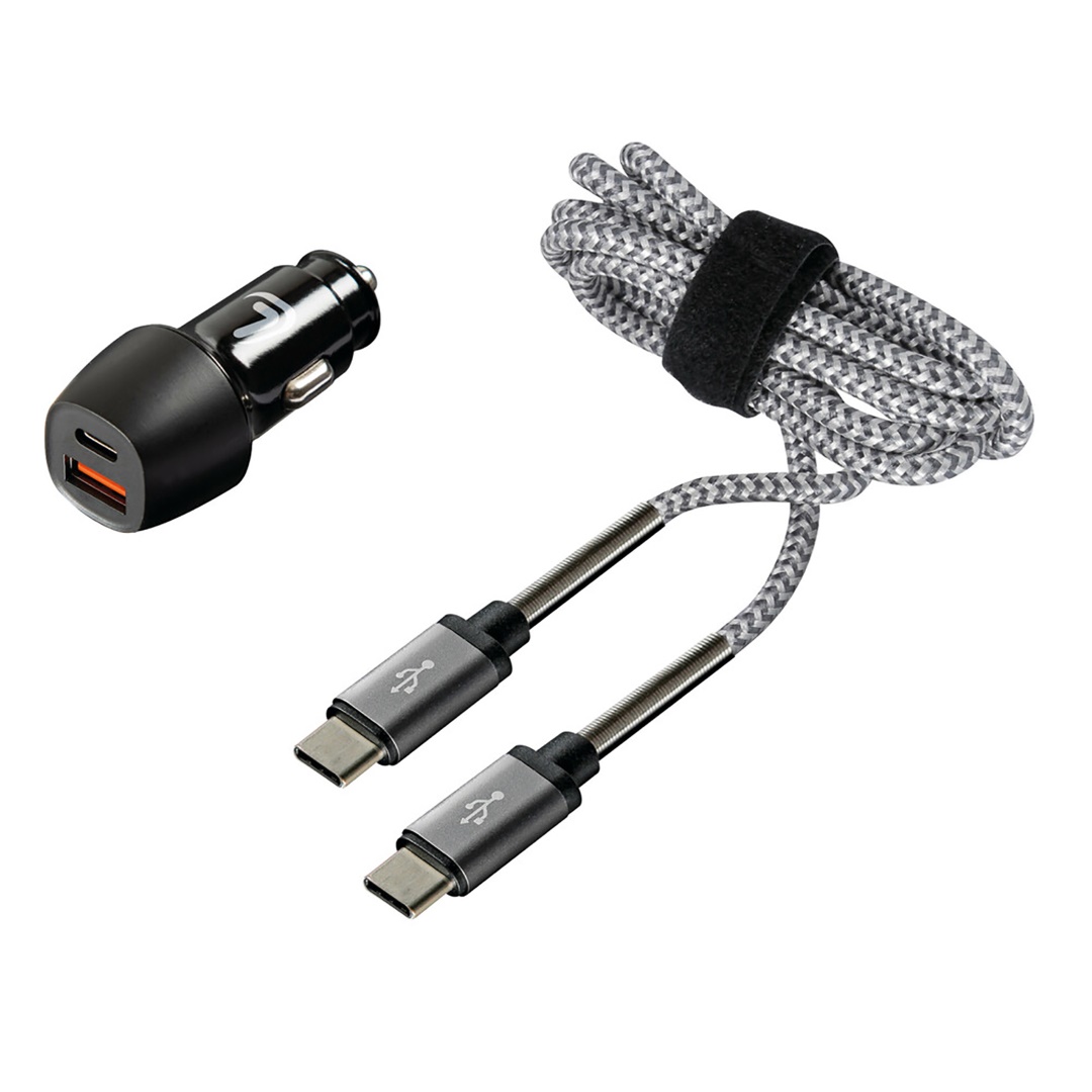 L3871.5/T ΦΟΡΤΙΣΤΗΣ ΑΝΑΠΤΗΡΑ ΜΕ 2 USB ΚΑΙ ΚΑΛΩΔΙΟ ΦΟΡΤΙΣΗΣΚΑΙΣΥΓΧΡΟΝΙΣΜΟΥ 100cm TYPE-C KIT PRO 18W 12/24V