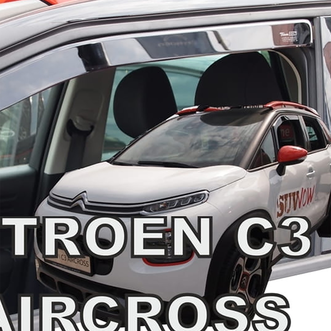 ΑΝΕΜ.12267 CITROEN C3 AIRCROSS 5D 2017+ ΖΕΥΓΑΡΙ ΑΝΕΜΟΘΡΑΥΣΤΕΣ ΑΠΟ ΕΥΚΑΜΠΤΟ ΦΙΜΕ ΠΛΑΣΤΙΚΟ HEKO - 2 ΤΕΜ.