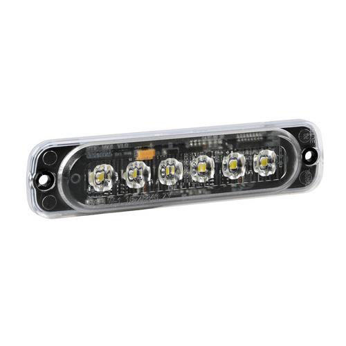 L7299.6 ΣΤΡΟΜΠΟ ΛΕΥΚΟ LF1 12/24V ΜΕ 6 LED 19 ΧΡΗΣΕΩΝ ΑΔΙΑΒΡΟΧΟ 113x28mm 1ΤΕΜ.