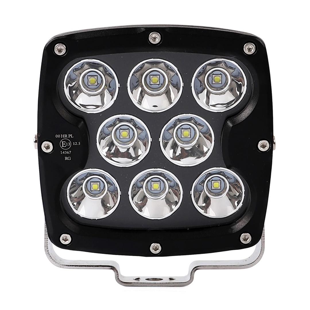 WLC104/MT ΠΡΟΒΟΛΕΑΣ ΟΔΗΓΗΣΗΣ LED DRIVING LIGHTS ΜΑΥΡΟΣ 10-32V 80W 5600lm 8 CREE LED ΤΕΤΡΑΓΩΝΟΣ (130 x 130 x 86 mm) M-TECH