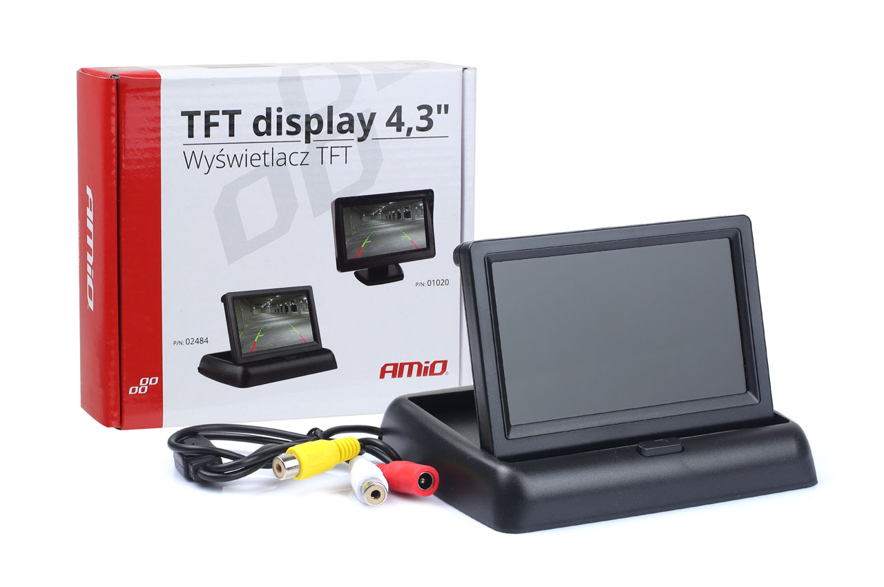 02484/AM ΟΘΟΝΗ TFT LCD ΑΝΑΔΙΠΛΟΥΜΕΝΗ ΑΥΤΟΚΙΝΗΤΟΥ 4,3" - 12V