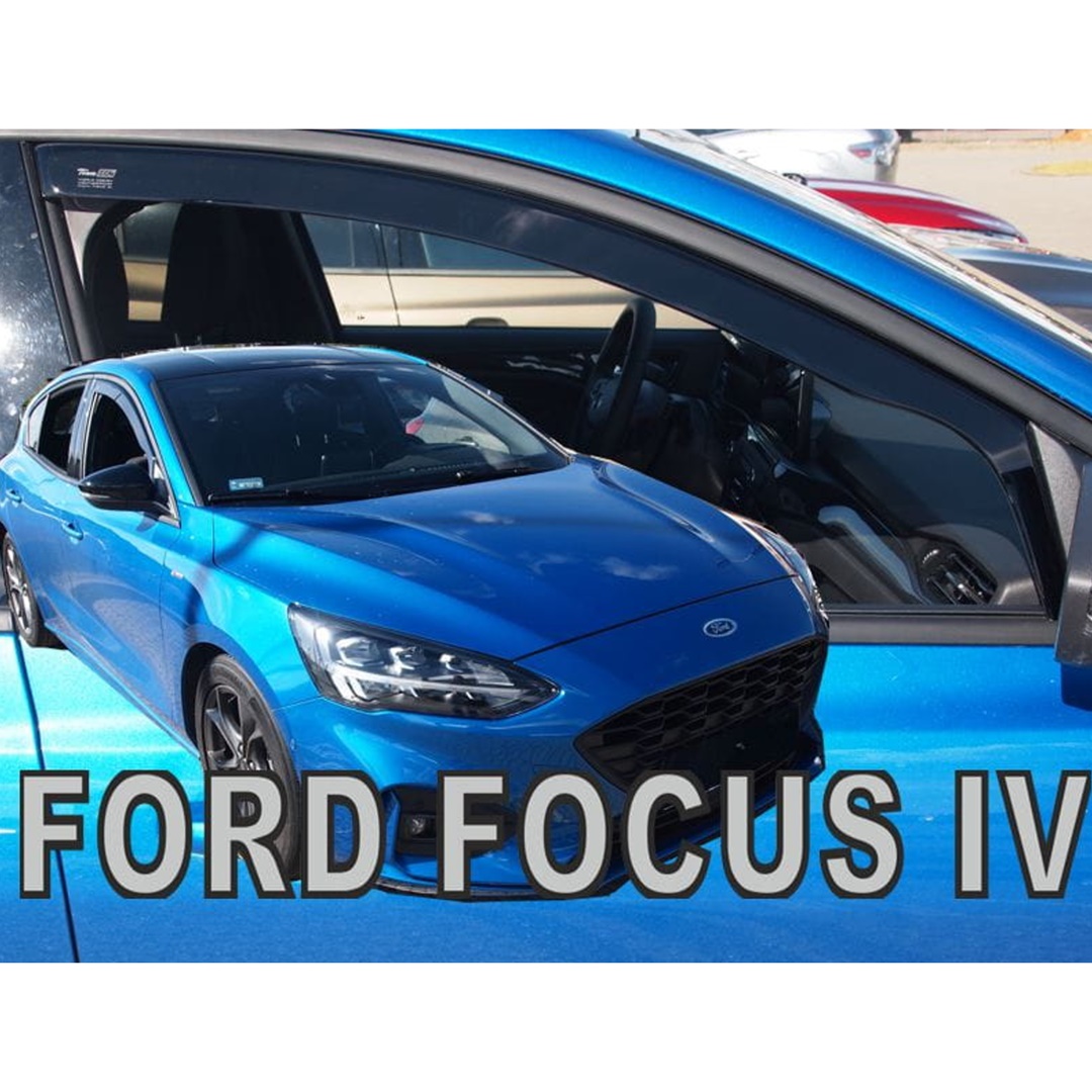 ΑΝΕΜ.15329 FORD FOCUS MK4 5D HB / COMBI 2018+ ΖΕΥΓΑΡΙ ΑΝΕΜΟΘΡΑΥΣΤΕΣ ΑΠΟ ΕΥΚΑΜΠΤΟ ΦΙΜΕ ΠΛΑΣΤΙΚΟ HEKO - 2 ΤΕΜ.