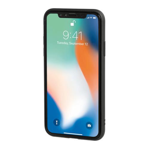 L.P14938/T APPLE iPHONE X ΘΗΚΗ ΚΙΝΗΤΟΥ DUO POCKET ΜΑΥΡΟ-ΚΟΚΚΙΝΟ ΜΑΓΝΗΤΙΚΗ SILVER LINE