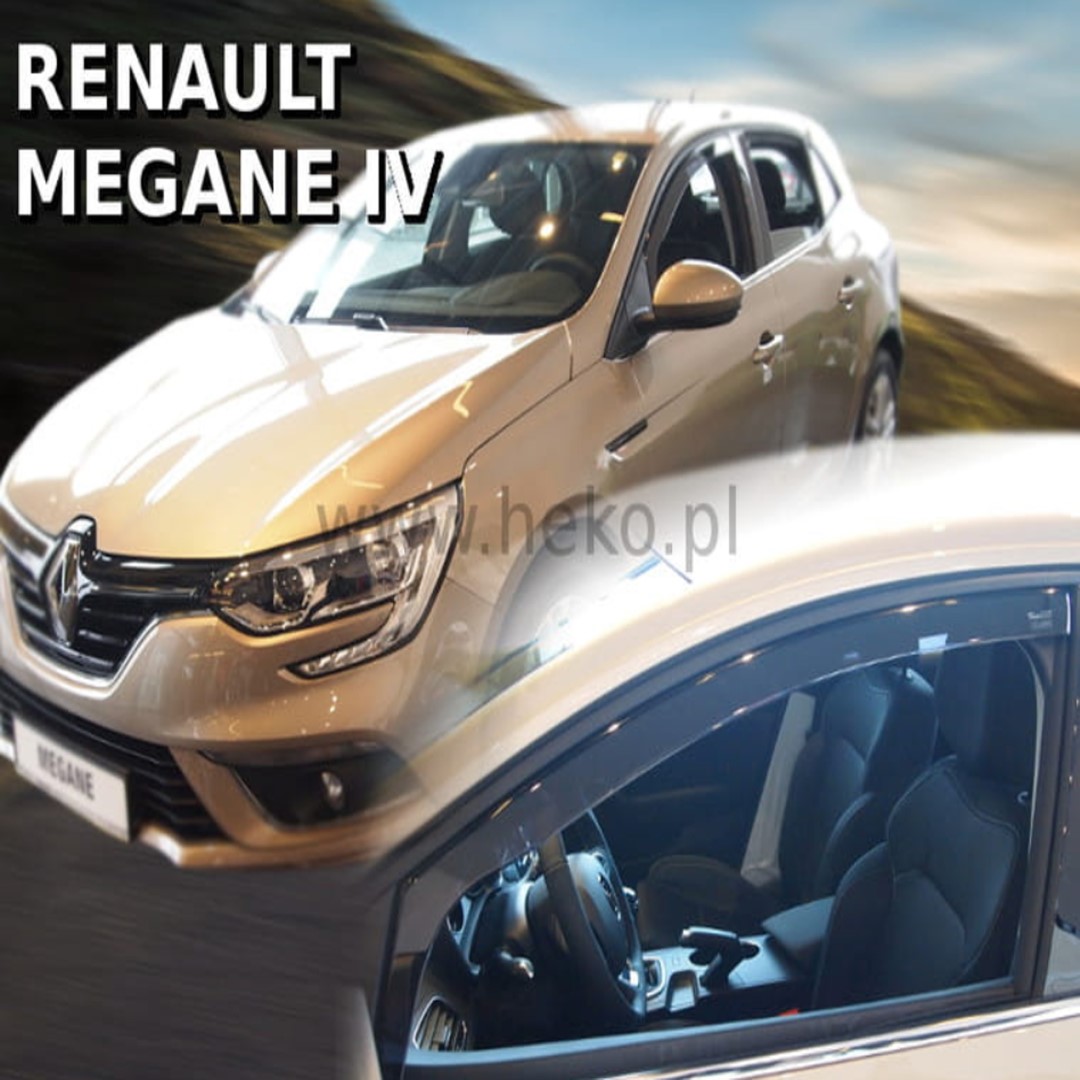 ΑΝΕΜ.27195 RENAULT MEGANE 5D 2016+ ΖΕΥΓΑΡΙ ΑΝΕΜΟΘΡΑΥΣΤΕΣ ΑΠΟ ΕΥΚΑΜΠΤΟ ΦΙΜΕ ΠΛΑΣΤΙΚΟ HEKO - 2 ΤΕΜ.