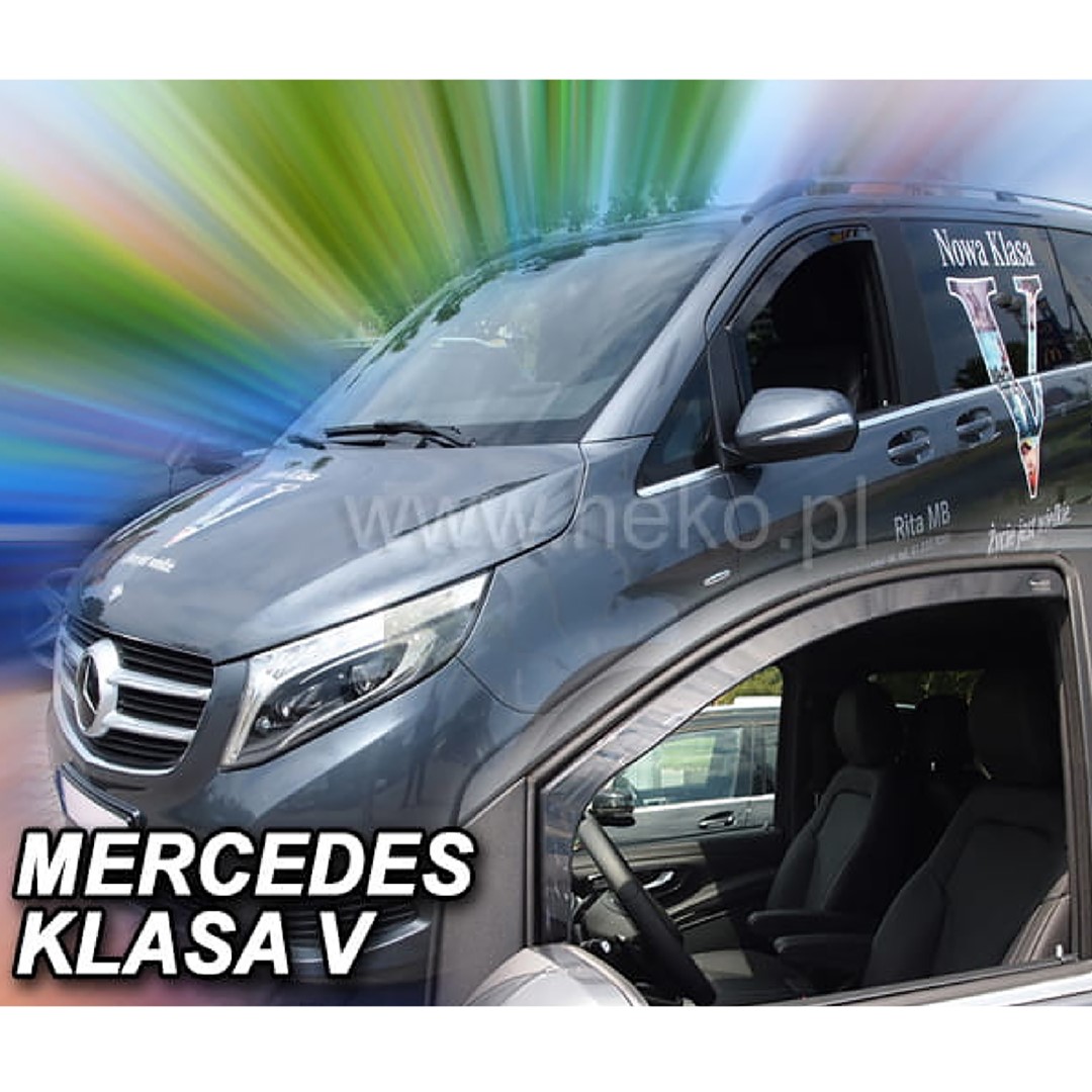 ΑΝΕΜ.23215 MERCEDES VITO KLAS V W447 2014+ ΖΕΥΓΑΡΙ ΑΝΕΜΟΘΡΑΥΣΤΕΣ ΑΠΟ ΕΥΚΑΜΠΤΟ ΦΙΜΕ ΠΛΑΣΤΙΚΟ HEKO - 2 ΤΕΜ.