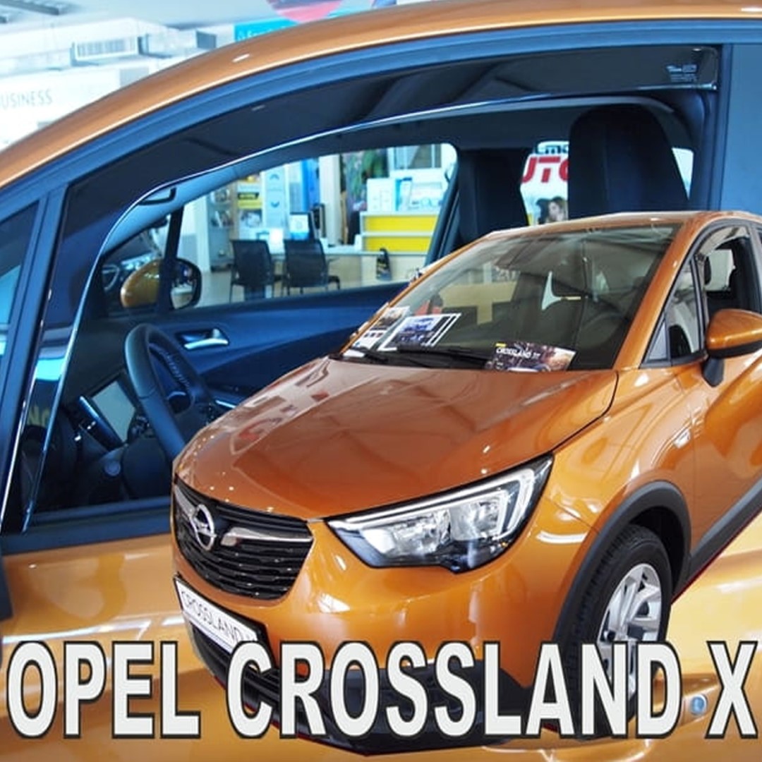 ΑΝΕΜ.25394 ΑΝΕΜΟΘΡΑΥΣΤΕΣ ΓΙΑ OPEL CROSSLAND X 5D 2017+ ΖΕΥΓΑΡΙ ΑΥΤΟΚΙΝΗΤΟΥ ΑΠΟ ΕΥΚΑΜΠΤΟ ΦΙΜΕ ΠΛΑΣΤΙΚΟ HEKO - 2 ΤΕΜ.