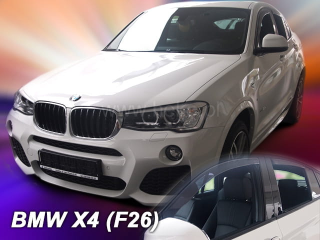 ΑΝΕΜ.SET11163 BMW X4 F26 5D 2013-2018 ΣΕΤ ΑΝΕΜΟΘΡΑΥΣΤΕΣ ΑΥΤΟΚΙΝΗΤΟΥ ΑΠΟ ΕΥΚΑΜΠΤΟ ΦΙΜΕ ΠΛΑΣΤΙΚΟ HEKO - 4 ΤΕΜ.