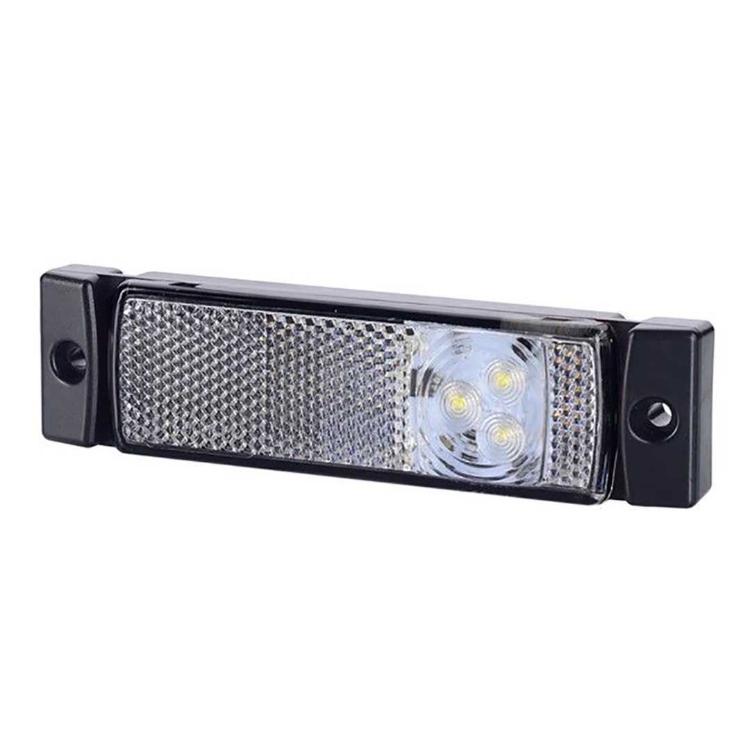 WMLHOR127/MT ΦΩΣ ΟΓΚΟΥ ΑΝΑΚΛΑΣΤΙΚΟ LD127 12/24V 3LED HORPOL ΛΕΥΚΟ 13 x 3 cm -1ΤΕΜ.