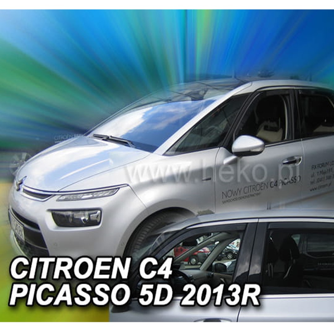 ΑΝΕΜ.SET12259 CITROEN C4 PICASSO MK2 5D 07/2013+ ΣΕΤ ΑΝΕΜΟΘΡΑΥΣΤΕΣ ΑΥΤΟΚΙΝΗΤΟΥ ΑΠΟ ΕΥΚΑΜΠΤΟ ΦΙΜΕ ΠΛΑΣΤΙΚΟ HEKO - 4 ΤΕΜ.