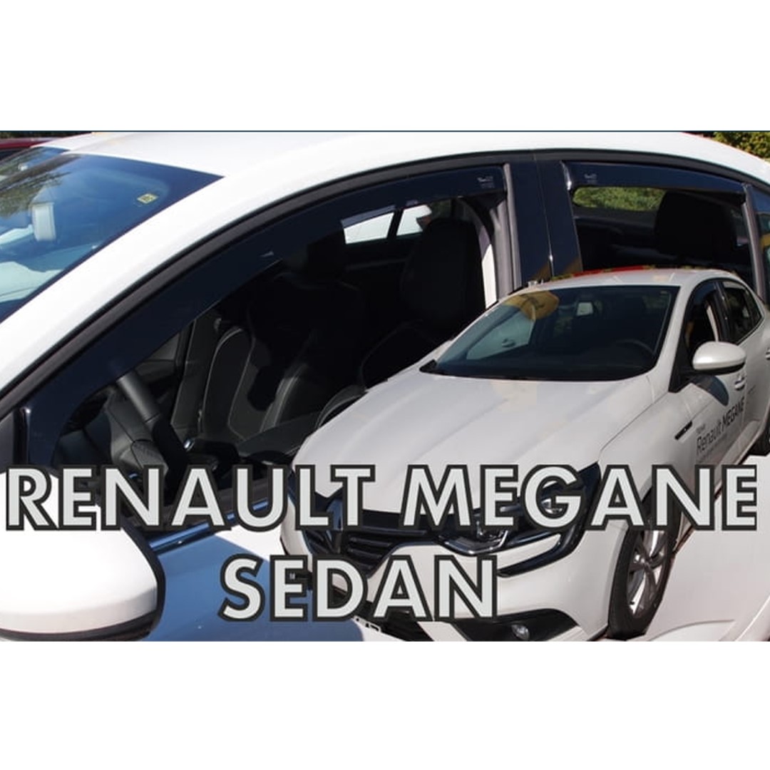 ΑΝΕΜ.SET27008 RENAULT MEGANE IV GRAND COUPE 4D SEDAN 2017+ ΣΕΤ ΑΝΕΜΟΘΡΑΥΣΤΕΣ ΑΥΤΟΚΙΝΗΤΟΥ ΑΠΟ ΕΥΚΑΜΠΤΟ ΦΙΜΕ ΠΛΑΣΤΙΚΟ HEKO - 4 ΤΕΜ.