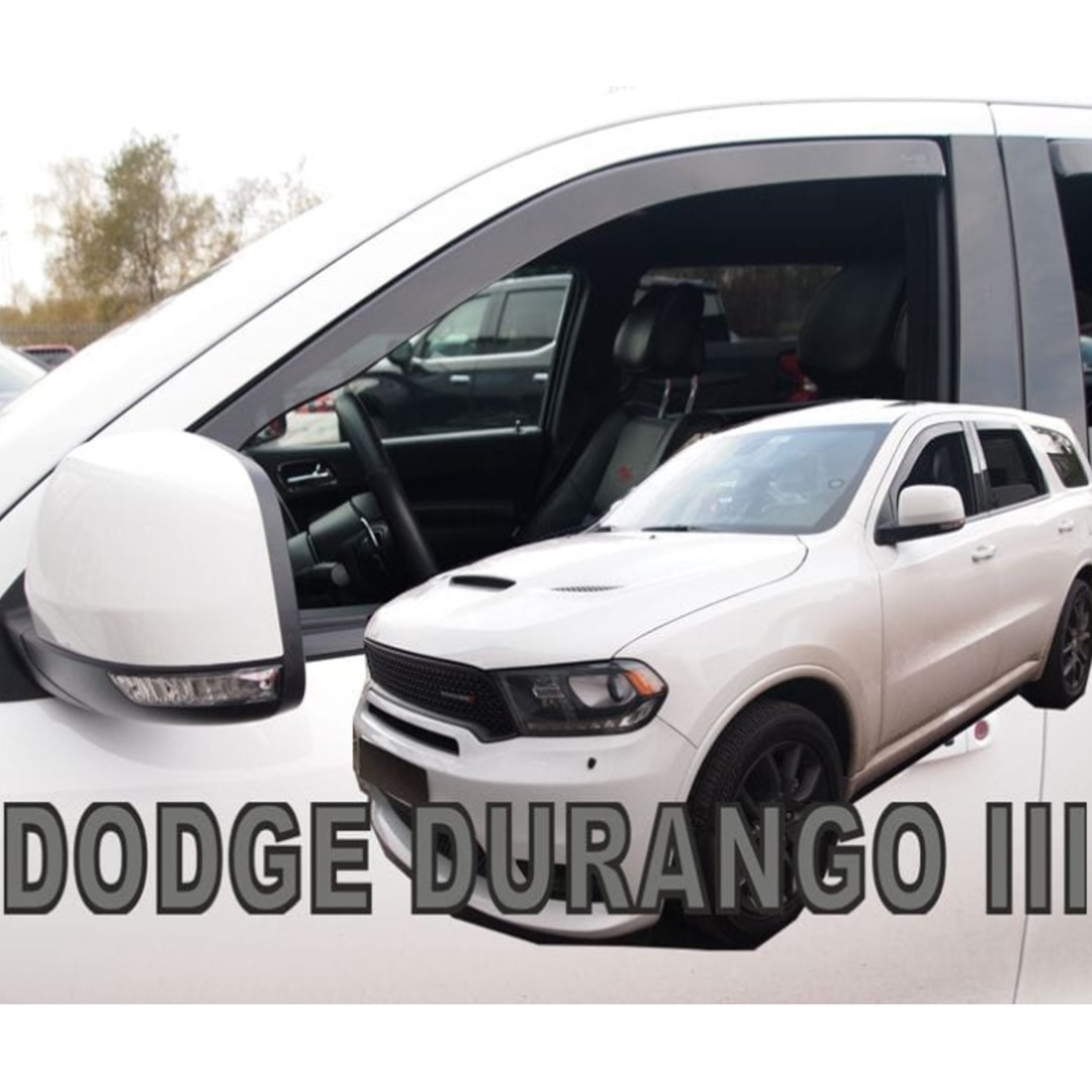 ΑΝΕΜ.13425 DODGE DURANGO 5D 2011-2021 ΖΕΥΓΑΡΙ ΑΝΕΜΟΘΡΑΥΣΤΕΣ ΑΠΟ ΕΥΚΑΜΠΤΟ ΦΙΜΕ ΠΛΑΣΤΙΚΟ HEKO - 2 ΤΕΜ.