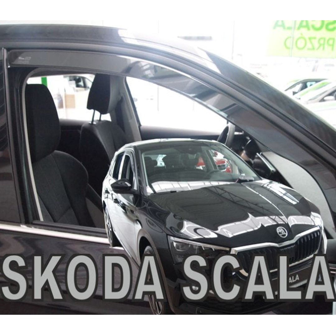 ΑΝΕΜ.28352 SKODA SCALA 5D 2019+ ΖΕΥΓΑΡΙ ΑΝΕΜΟΘΡΑΥΣΤΕΣ ΑΠΟ ΕΥΚΑΜΠΤΟ ΦΙΜΕ ΠΛΑΣΤΙΚΟ HEKO - 2 ΤΕΜ.