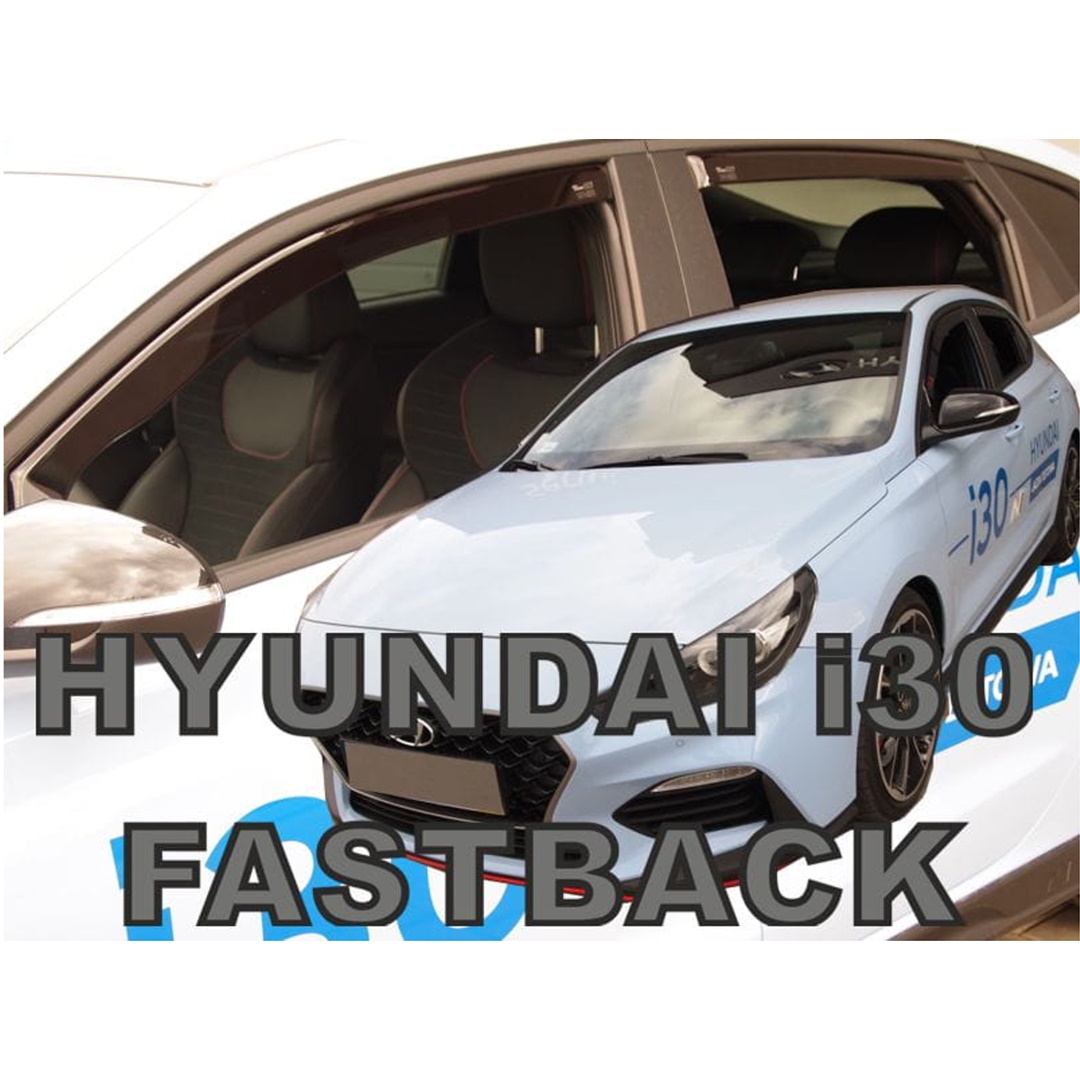 ΑΝΕΜ.SET17299 HYUNDAI i30 FASTBACK N 5D 2019+ ΣΕΤ ΑΝΕΜΟΘΡΑΥΣΤΕΣ ΑΥΤΟΚΙΝΗΤΟΥ ΑΠΟ ΕΥΚΑΜΠΤΟ ΦΙΜΕ ΠΛΑΣΤΙΚΟ HEKO - 4 ΤΕΜ.