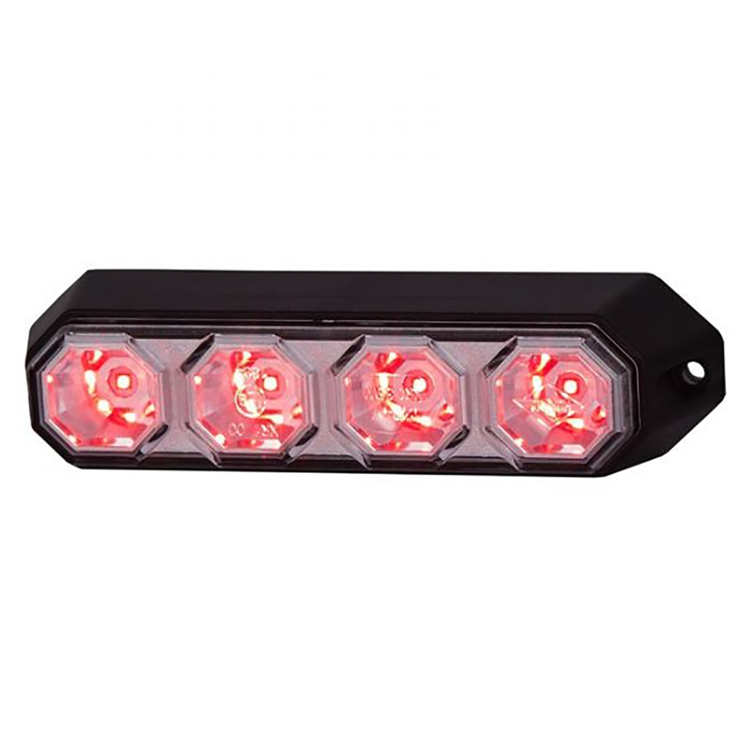 HO-LDO2259 ΦΩΣ ΠΡΟΕΙΔΟΠΟΙΗΣΗΣ 12/24V HOR78 6W 4LED 143x35mm ΚΟΚΚΙΝΟ