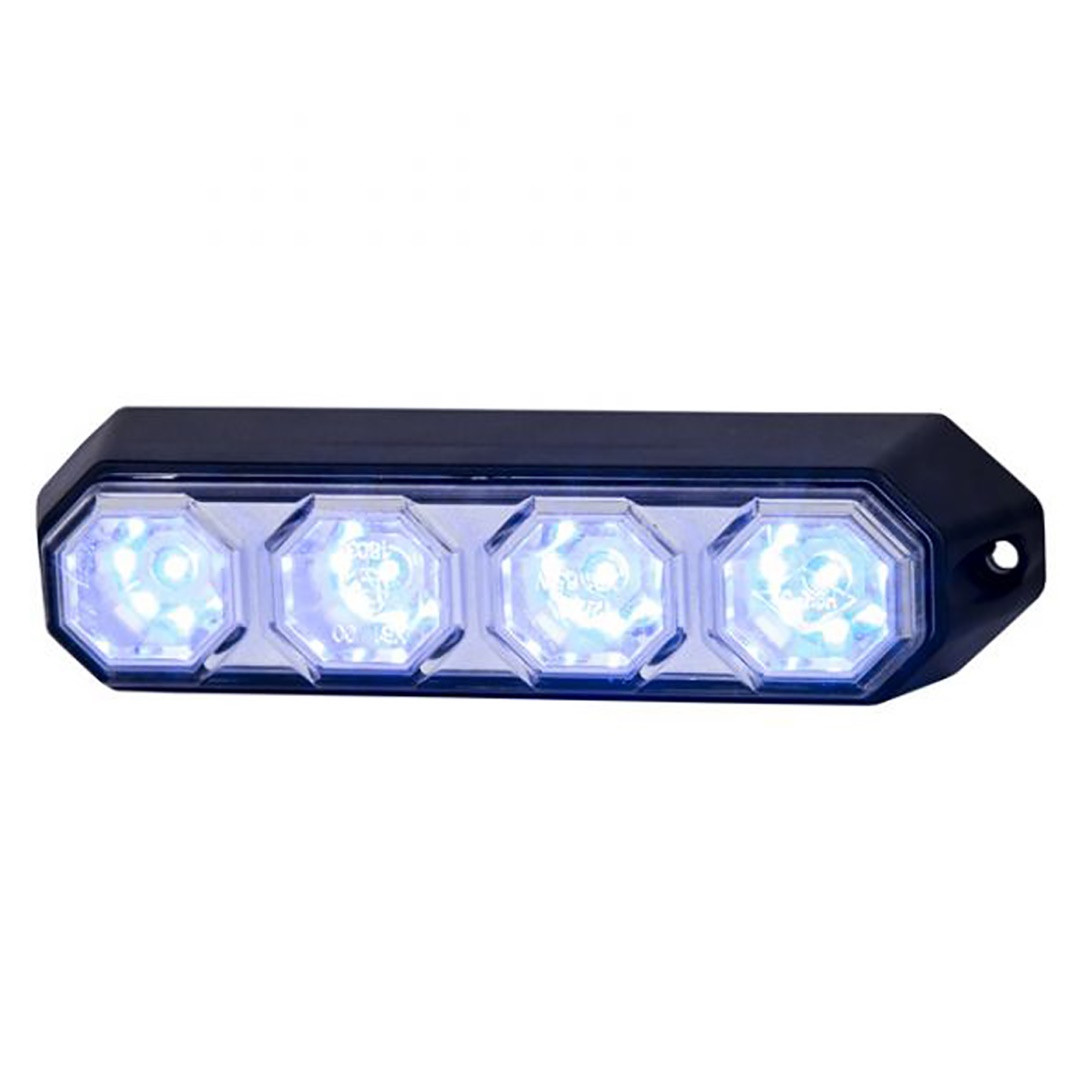 HO-LDO2260 ΦΩΣ ΠΡΟΕΙΔΟΠΟΙΗΣΗΣ 12/24V HOR78 6W 4LED 143x35mm ΜΠΛΕ