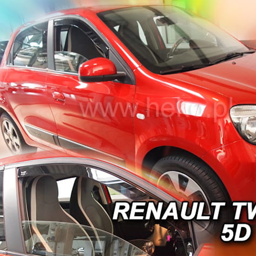 ΑΝΕΜ.27190 RENAULT TWINGO 5D 2014+ ΖΕΥΓΑΡΙ ΑΝΕΜΟΘΡΑΥΣΤΕΣ ΑΠΟ ΕΥΚΑΜΠΤΟ ΦΙΜΕ ΠΛΑΣΤΙΚΟ HEKO - 2 ΤΕΜ.