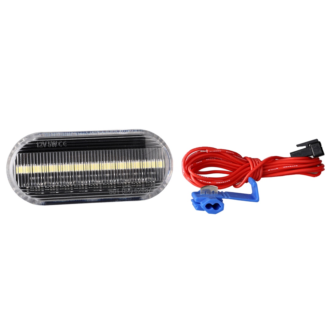 CSM105/MT VW GOLF 3+4 /POLO 6N/9N/PASSAT 96>/T5/SHARAN 18LED (2χ9) SMD 2 ΧΡΗΣΕΩΝ ΠΛΑΙΝΑ ΦΛΑΣ ΦΤΕΡΟΥ ΔΙΑΦΑΝΑ