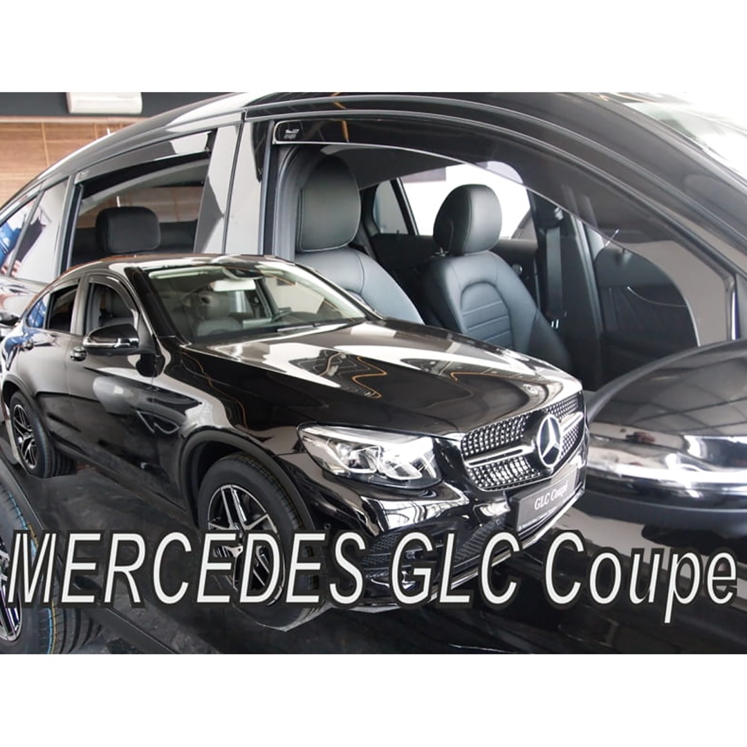 ΑΝΕΜ.SET23616 ΑΝΕΜΟΘΡΑΥΣΤΕΣ ΓΙΑ MERCEDES GLC COUPE C253 5D 2017+ ΣΕΤ ΑΥΤΟΚΙΝΗΤΟΥ ΑΠΟ ΕΥΚΑΜΠΤΟ ΦΙΜΕ ΠΛΑΣΤΙΚΟ HEKO - 4 ΤΕΜ.