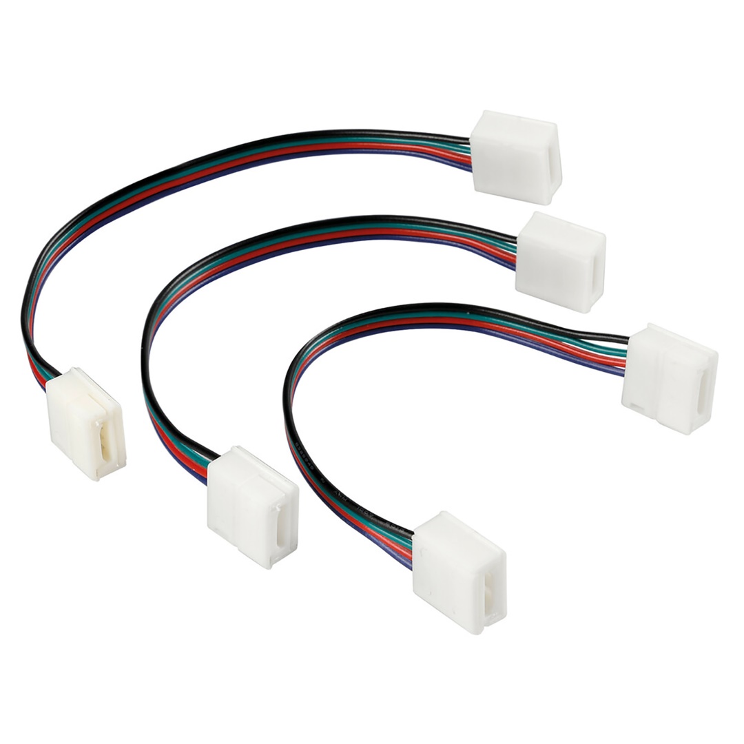 L7364.9 ΑΝΤΑΛΛΑΚΤΙΚΗ ΦΙΣΑ CONNECT-2 ΜΕ 4 PIN ΓΙΑ ΤΑΙΝΙΑ LED RGB 16cm 3 ΤΕΜ.