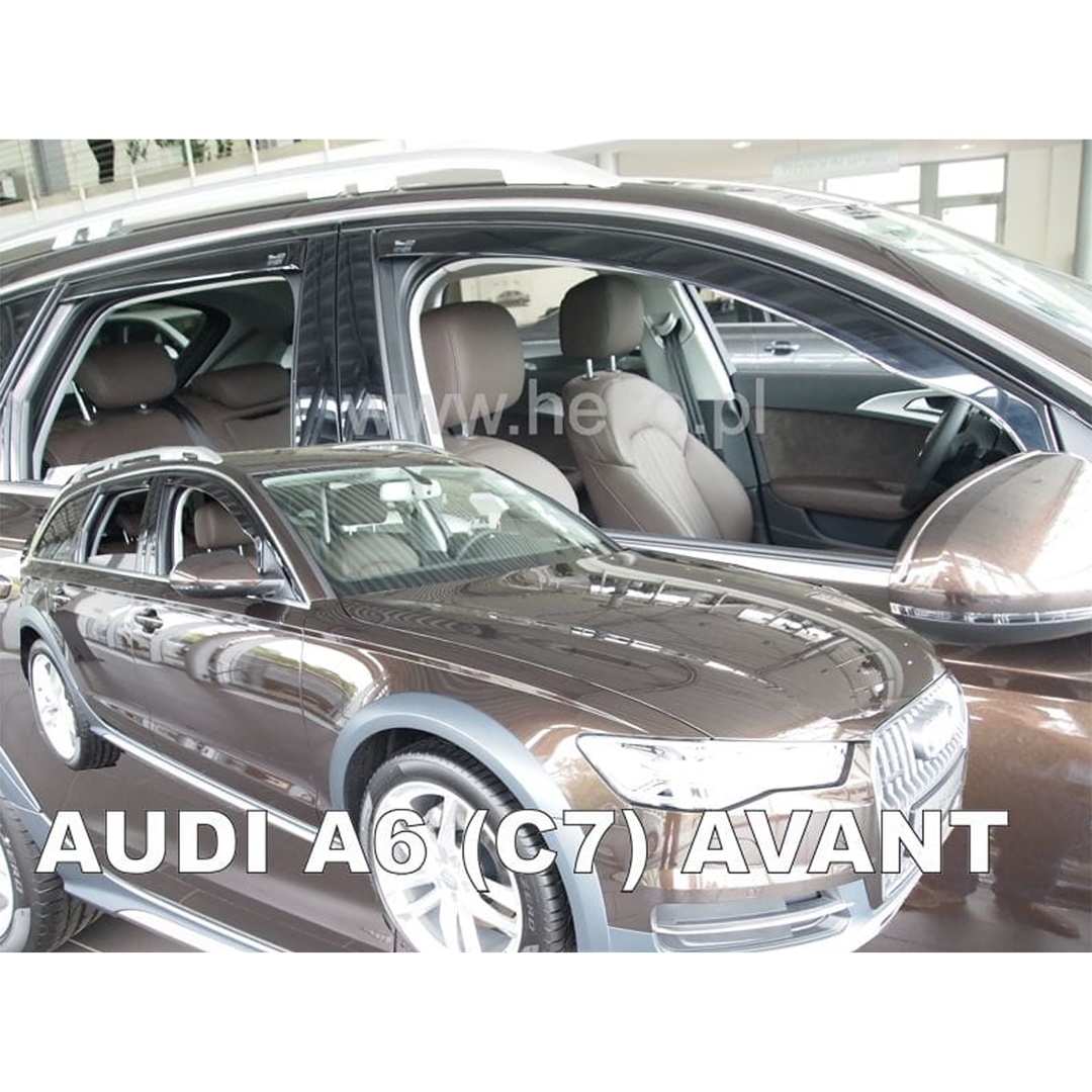 ΑΝΕΜ.SET10250 AUDI A6 5D 2011-2018 ΣΕΤ ΑΝΕΜΟΘΡΑΥΣΤΕΣ ΑΥΤΟΚΙΝΗΤΟΥ ΑΠΟ ΕΥΚΑΜΠΤΟ ΦΙΜΕ ΠΛΑΣΤΙΚΟ HEKO - 4 ΤΕΜ.