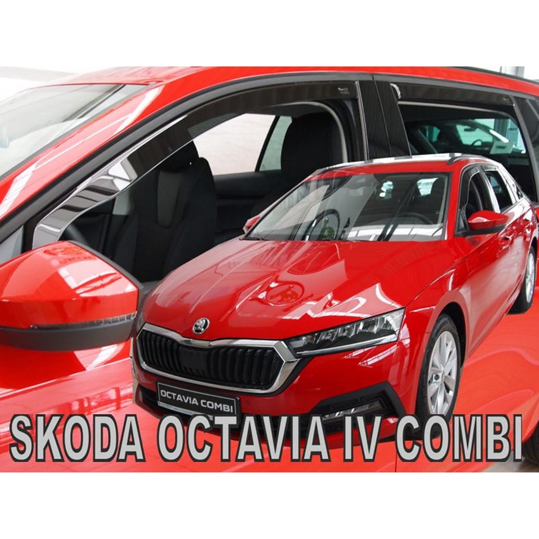 ΑΝΕΜ.SET28357 ΑΝΕΜΟΘΡΑΥΣΤΕΣ ΓΙΑ SKODA OCTAVIA 5D COMBI 2020+ ΣΕΤ ΑΥΤΟΚΙΝΗΤΟΥ ΑΠΟ ΕΥΚΑΜΠΤΟ ΦΙΜΕ ΠΛΑΣΤΙΚΟ HEKO - 4 ΤΕΜ.