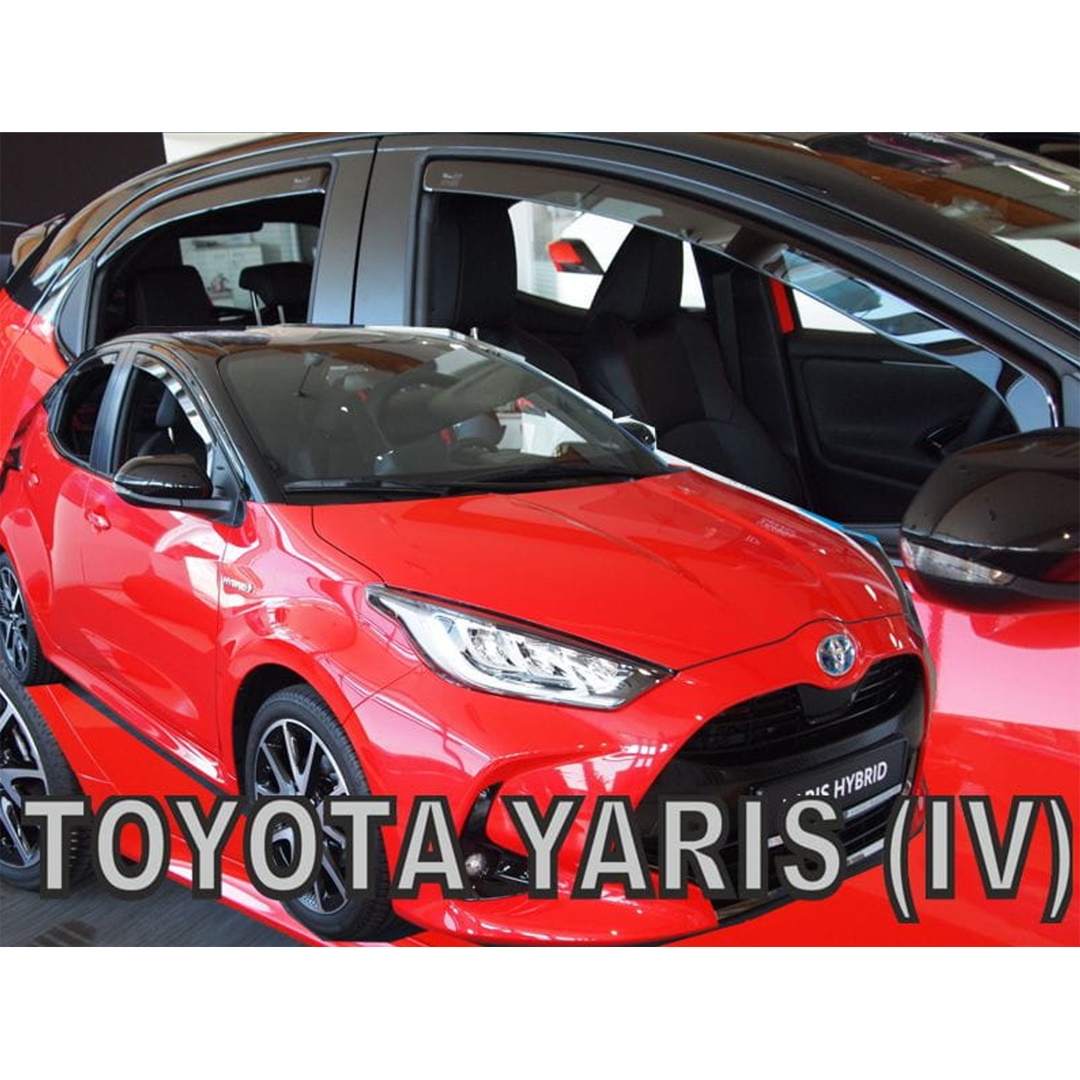 ΑΝΕΜ.SET29666 TOYOTA YARIS 5D 2019+ / MAZDA 2 HYBRID 5D 2022+ (ΥΒΡΙΔΙΚΟ) ΣΕΤ ΑΝΕΜΟΘΡΑΥΣΤΕΣ ΑΥΤΟΚΙΝΗΤΟΥ ΑΠΟ ΕΥΚΑΜΠΤΟ ΦΙΜΕ ΠΛΑΣΤΙΚΟ HEKO - 4 ΤΕΜ.