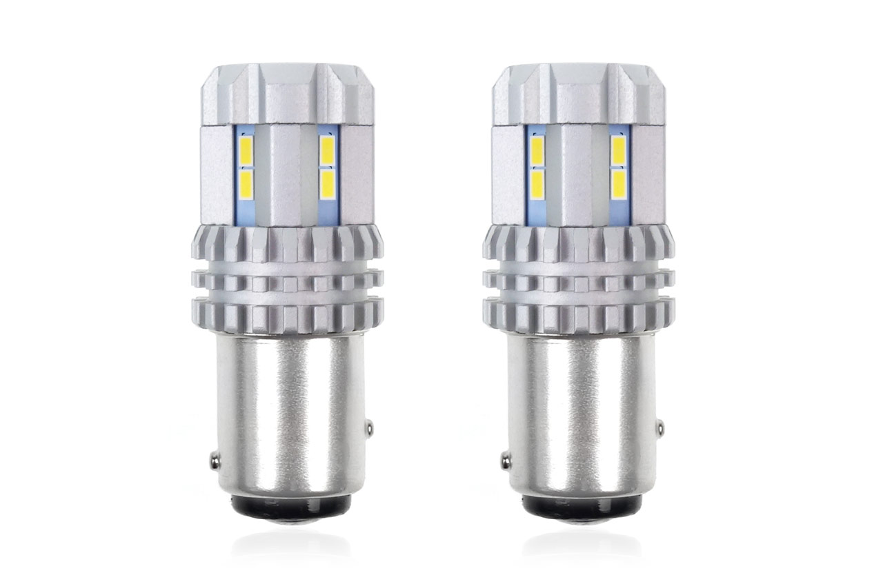 02450/AM P21/5W BAY15d 12/24V 22 LED SMD ULTRABRIGHT 3020 CANBUS ΛΕΥΚΟ 2ΤΕΜ.