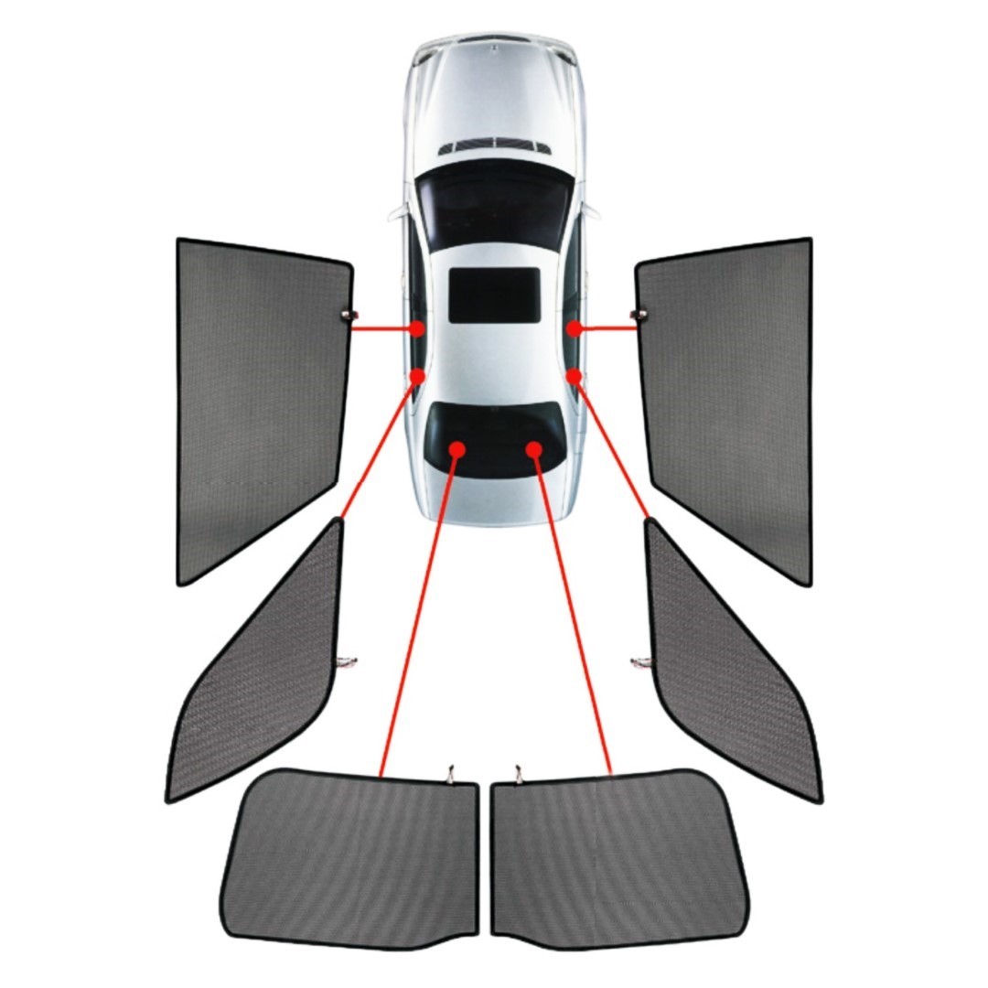 PVC.VW-TOUR-5-C VW TOURAN 5D 2015+ ΚΟΥΡΤΙΝΑΚΙΑ ΜΑΡΚΕ CAR SHADES - 6 ΤΕΜ.