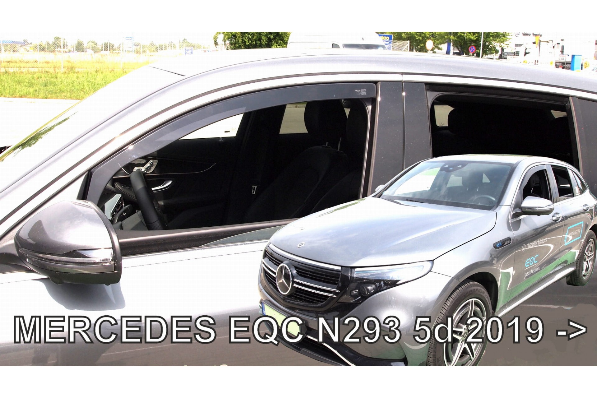 ΑΝΕΜ.23631 MERCEDES EQC N293 5D 2019+ ΖΕΥΓΑΡΙ ΑΝΕΜΟΘΡΑΥΣΤΕΣ ΑΠΟ ΕΥΚΑΜΠΤΟ ΦΙΜΕ ΠΛΑΣΤΙΚΟ HEKO - 2 ΤΕΜ.