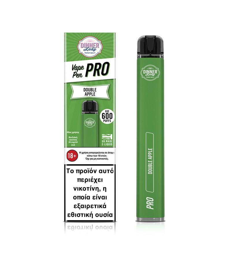 Dinner Lady Vape Pen Pro Double Apple 2ml 20mg