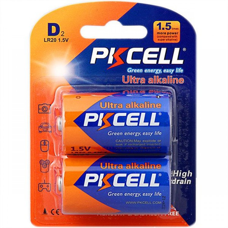 jager ΜΠΑΤΑΡΙΕΣ ΑΛΚΑΛΙΚΕΣ PKCELL LR20 1.5V ULTRA ALKALINE (LR20-PKCELL)