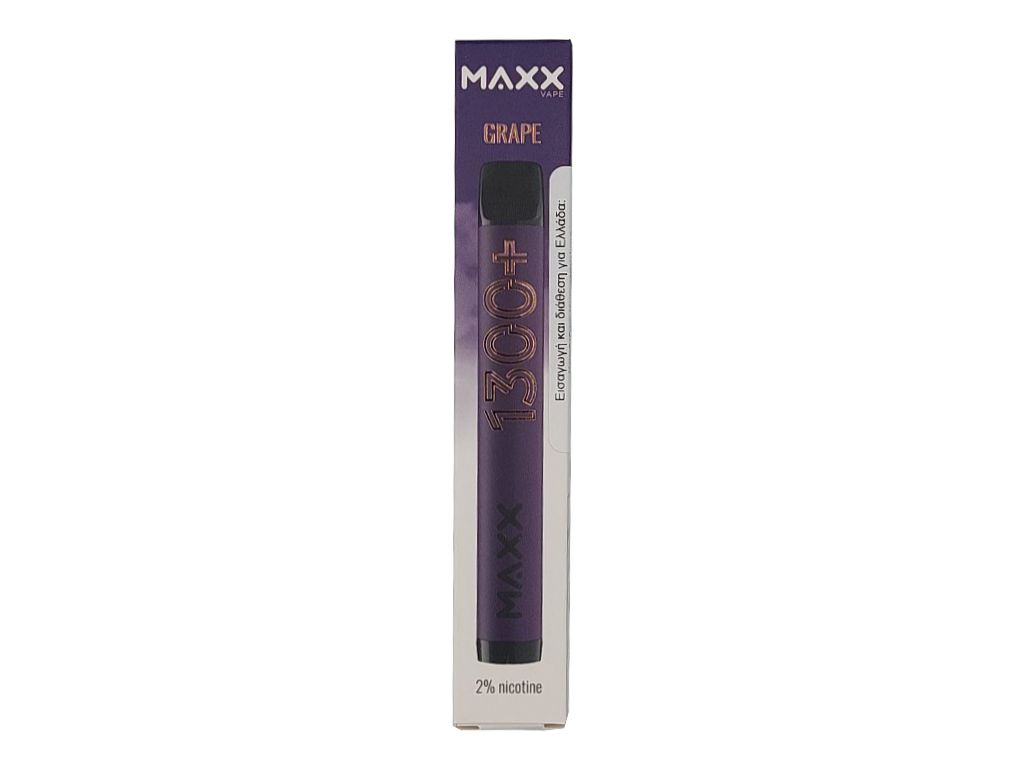 Maxx Vape 1300 Ηλεκτρονικό τσιγάρο μιας χρήσης Grape 2ml 20mg