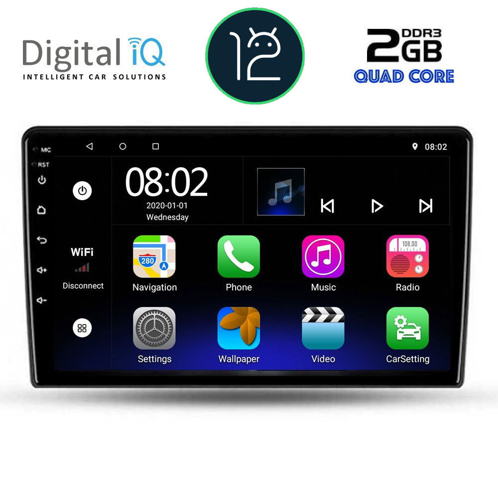 DIGITAL IQ RTB 2702_GPS (9inc) MULTIMEDIA TABLET OEM TOYOTA AURIS mod. 2007-2012