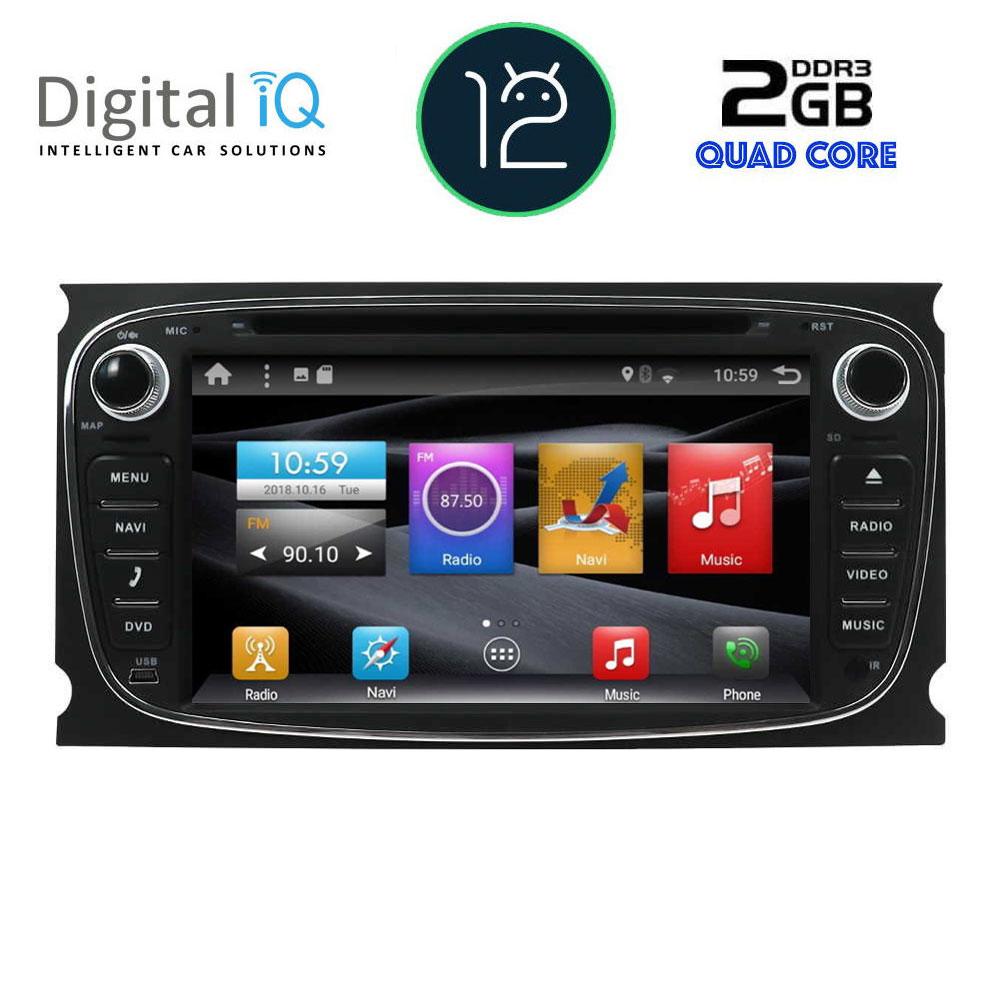 DIGITAL IQ BX 203_GPS (7" DVD) MULTIMEDIA OEM FORD mod. 2007-2012