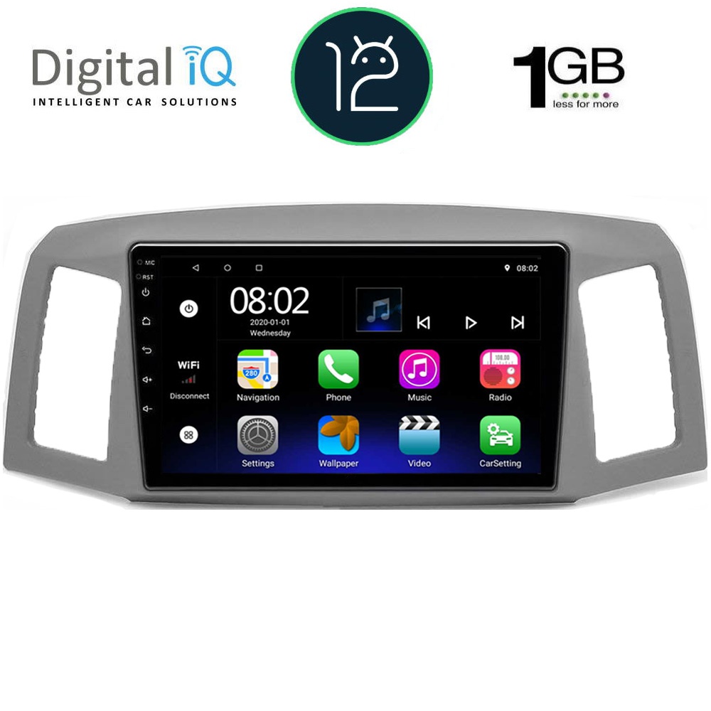 DIGITAL IQ RTA 1281_GPS (10inc) MULTIMEDIA TABLET OEM JEEP GRAND CHEROKEE mod. 2005-2007