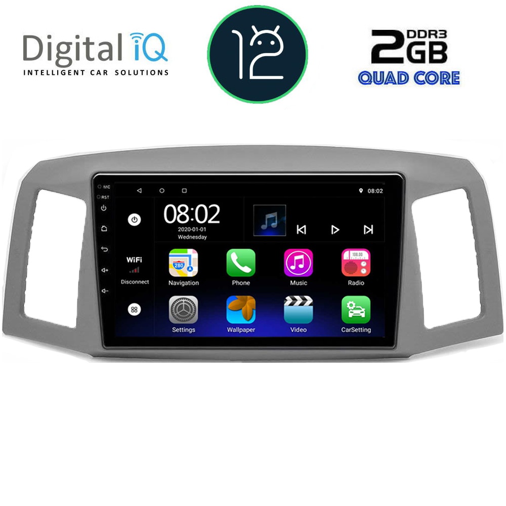 DIGITAL IQ RTB 2281_GPS (10inc) MULTIMEDIA TABLET OEM JEEP GRAND CHEROKEE mod. 2005-2007