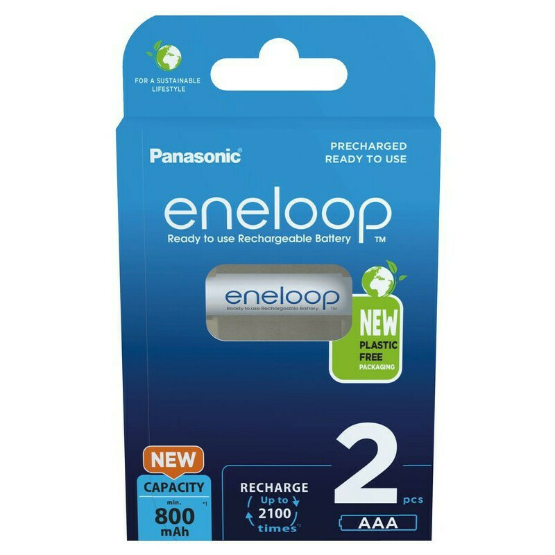 PAN-BK-4MCDE/2 . Panasonic Eneloop Επαναφορτιζόμενες Μπαταρίες AAA Ni-MH 800mAh 1.2V (2 τμχ)