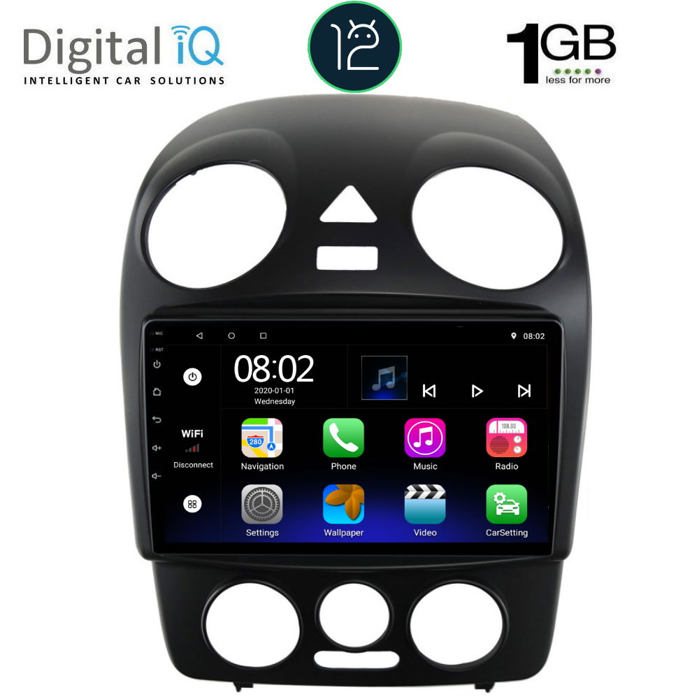 DIGITAL IQ RTB 1742_GPS (9inc) MULTIMEDIA TABLET OEM VW BEETLE mod. 2004-2011